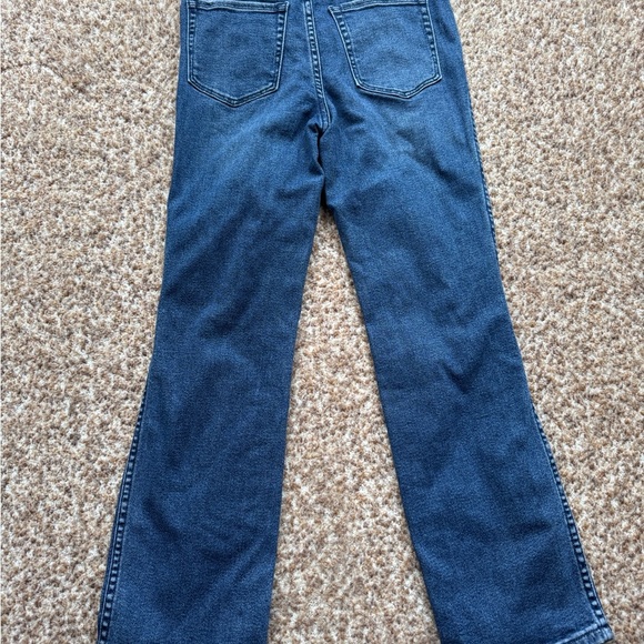 GOOD AMERICAN Jeans Good Curve Skinny Stretch Size 2/26 Ripped Knee - Picture 3 of 5